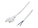 LogiLink Isolatsiooniga Eurokork (CEE 7/16) Isane - Valge 1.5m Toitekaabel