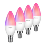 LEPRO BC1--4- C37 RGBCW Wi-Fi LED-lambi