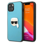 Karl Lagerfeld KLHCP13SPKMB Nahk Ikonik Karl`s Head Me iPhone 13 mini 5.4" jaoks / sinine