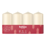 Bolsius Silinderlekid 4tk 100x48mm Kreem