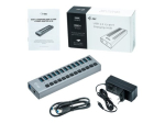 I-TEC USB 3.0 laadimise HUB 13 porti v&auml;lise toiteadapteriga 60W 13x USB laadimispordid tahvelarvutitele s&uuml;learvutitele Ultrabookidele arvutile