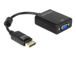 Delock DisplayPort Mees to VGA 15 Pin Naisosa Adapter 12.5cm