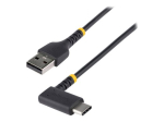 StarTech.com 1ft (30cm) USB A to C Laadimiskabel pistikuga, &Otilde;rn k&uuml;lg, Raske laadimiskabel USB-C, USB 2.0 A to Type-C, Vastupidav ja Karulik Aramid F