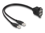 Delock USB pikenduskaabel 1m must