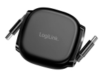 LogiLink USB 2.0 / Thunderbolt 3 / Thunderbolt 4 USB Type-C Kaabel Must