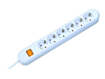 Bachmann SMART 6-Plug Extension Cord Valge 1.5m