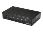 StarTech.com 4-portiline HDMI KVM - HDMI KVM - 1080p - USB 3.0 & Audio tugi - KVM Video (SV431HDU3A2) KVM/USB l&uuml;liti Monteeritav alusele