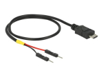 Delock USB/voolukaabel 30cm must