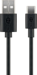 Goobay 59122 USB 2.0 kaabel (USB-C&trade; kuni USB A), must Goobay USB-C kuni USB-A