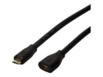 LogiLink 3m USB 2.0 pikenduskaabel, must