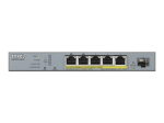 Zyxel GS1350-6HP 6-portine Gigabit PoE+ L&uuml;liti