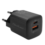 Qoltec 50764 mobiilseadme laadija Laptop, kaasaskantav m&auml;ngukonsool, Power bank, nutitelefon, nutikaelakee, tablett Must AC kiire laadimine siseruu...
