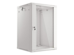 Lanberg Rack cabinet 19" wall-mount 18U/600x600 (flat pack) WF01-6618-10S Grey