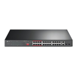TP-LINK 24-Port Gigabit Switch TL-SL1226P Halvumatud Rackmountable
