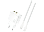 Dudao A26TCEU Adapter 25Watt 1xUSB-C 1xUSB-A (1m USB-C to USB-C included) White