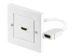 goobay White HDMI Wall Plate