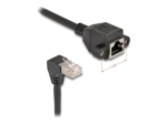 DeLOCK CAT 6a S/FTP 50cm Netiv&otilde;rgu pikenduskaabel Must