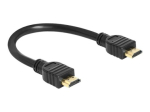 Delock k&otilde;rge kiirusega HDMI koos Ethernetiga 25cm HDMI-kaabel