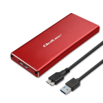 Qoltec 51831 Korpus M.2 SSD ketas SATA NGFF USB 3.0 Super kiirus 5Gb/s 2TB Punane