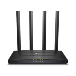 TP-Link Archer C6U bezprzewodowy router Gigabit Ethernet Dual-band (2,4 GHz / 5 GHz) Black