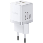 Baseus Palm kiirlaadur USB-A + USB-C 20W / valge