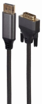Gembird CC-DPM-DVIM-4K-6 DisplayPort DVI adapterkaabel 1.8 m 4K