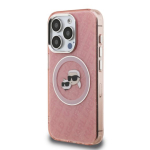 Karl Lagerfeld IML K&CH Heads Repeated Logo MagSafe &Uuml;mbris Apple iPhone 15 Pro jaoks