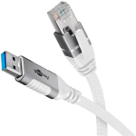 Goobay USB 3.0 kuni RJ45 v&otilde;rguadapter 15m CAT6 1 Gbit/s valge