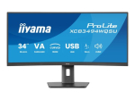 iiyama ProLite XCB3494WQSU-B1 34-tolline VA UltraWide 3440 x 1440 HDMI DisplayPort USB-C 120Hz Monitor