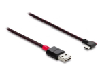 Delock Easy USB 2.0 USB Type-C Kaabel Must Punane