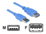 Delock 5m USB-pikenduskaabel