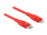 Delock Lightning kaabel 50cm punane