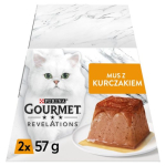PURINA Gourmet Revelations Mousse kanaga kastmes - niiske kassitoit - 2x57g