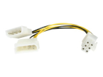StarTech.com LP4 to 6 Pin PCI Express Videokaardi V&otilde;imsuskaabel Adapter 6in
