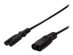 LogiLink IEC 60320 C8 Isane IEC 60320 C7 Emaline - Must 2m Toitepikenduskaabel