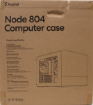 SALE OUT. Fractal Design Node 804 Black - Window Fractal Design NODE 804 Side window 2 - USB 3.0Audio in/outPower button with LED (white)HDD activi...