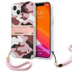 Guess GUHCP13SKCABPI Camo Strap Collection k&otilde;va &uuml;mbris iPhone 13 mini 5,4" / roosa