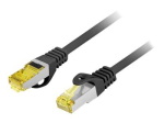 Langberg CAT 6a S/FTP 25cm Patch Kaabel Must (RAL 9004)