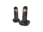 DORO PhoneEasy 100W Duo juhtmevaba telefon helistaja ID must