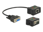 DeLOCK RS-232 DB9 naine RJ45 naine RS-232 DB9 mees RJ45 naine seriaalporti laiendaja