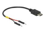 Delock USB/voolukaabel 10cm must