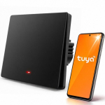 Qoltec 52722 Smart 1-Gang Valgust L&uuml;liti Wi-Fi Aegumiskuju Tuya Smart life Must