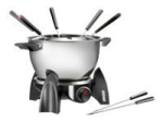 UNOLD 500W Fondue Pot, Must/Roostevaba Teras