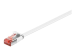 Goobay Cat 6 lame U/FTP kaabel, valge, 0.25m