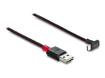 Delock Easy USB 2.0 USB Type-C Kaabel Must Punane