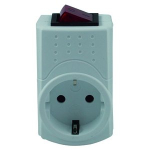 REV t&uuml;&uuml;pi F toitepistik adapter valge