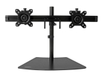 StarTech.com topeltmonitori kinnitus - toetab monitore 12 kuni 24 - reguleeritav - VESA monitori tugi lauale - madala profiiliga alus - horisontaal...