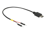 Delock USB/voolukaabel 20cm must