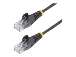 StarTech.com 2m CAT6 kaabel - Slim CAT6 l&uuml;hike kaabel - must - Snagless RJ45 &uuml;hendid - Kaabel - 28 AWG (N6PAT200CMBKS) CAT 6 2m l&uuml;hike kaabel must