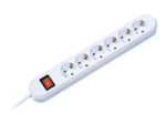 Bachmann SMART 6-pin pistikupesade riba 16A valge 5m